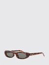cat-eye acetate sunglasses with printed logo