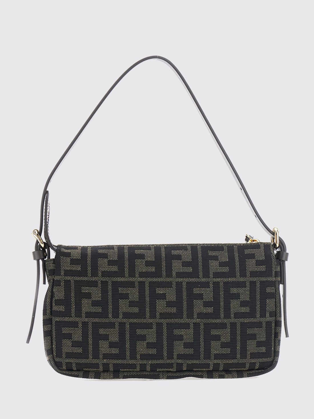 FENDI OS ff zucca monogram technical fabric mini shoulder bag