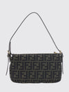 ff zucca monogram technical fabric mini shoulder bag