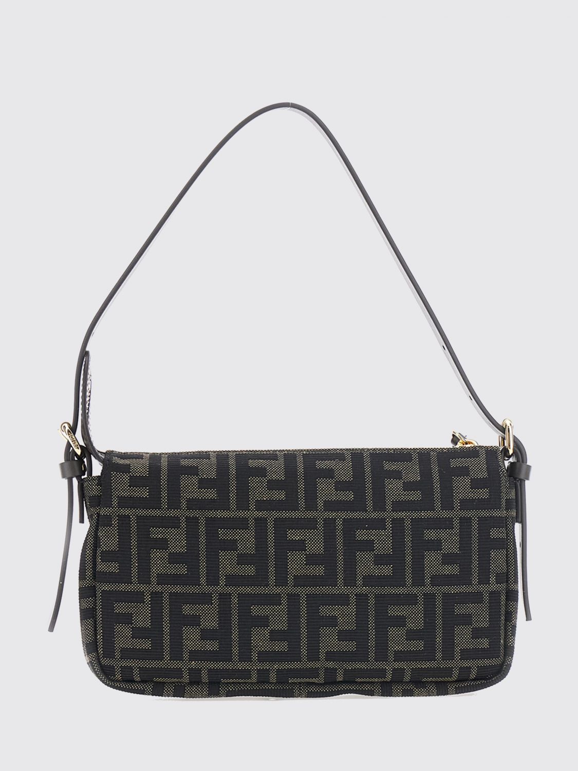 ff zucca monogram technical fabric mini shoulder bag