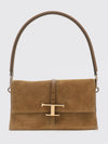 small flap t timeless shoulder bag in calfskin leather