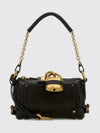 paddington grained leather mini shoulder bag chloé with padlock