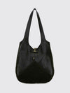 large balloon shoulder bag chloé in suede and grained leather