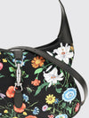 jackie 1961 floral print nylon shoulder bag with horsebit