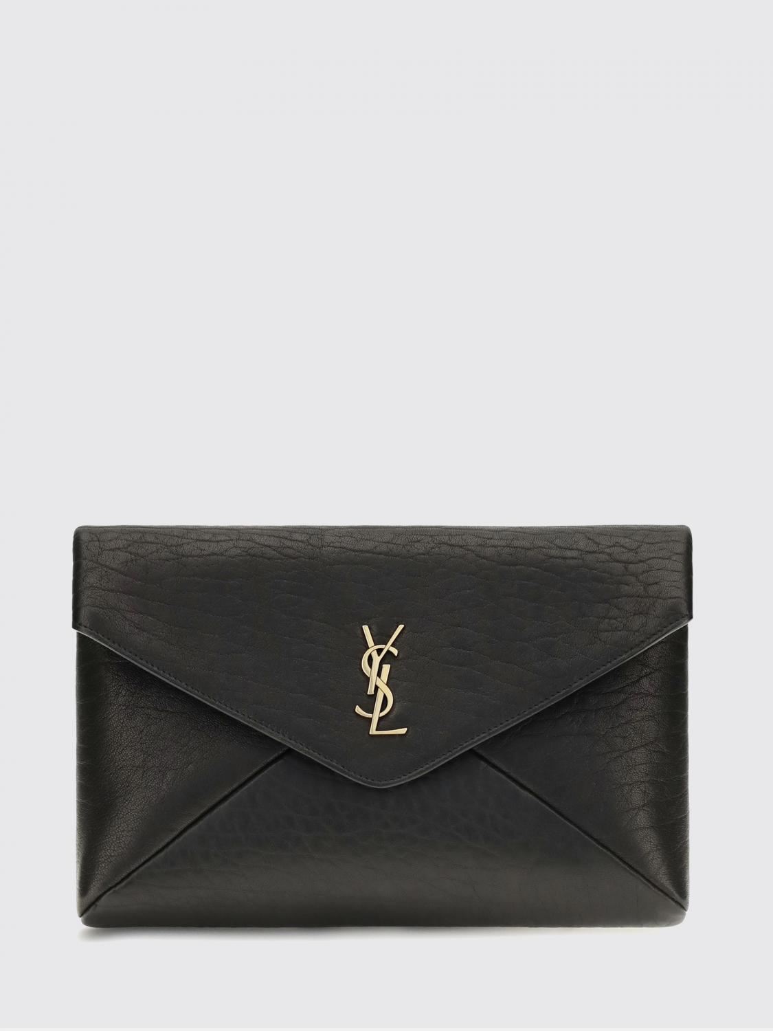 ysl monogram lambskin envelope clutch
