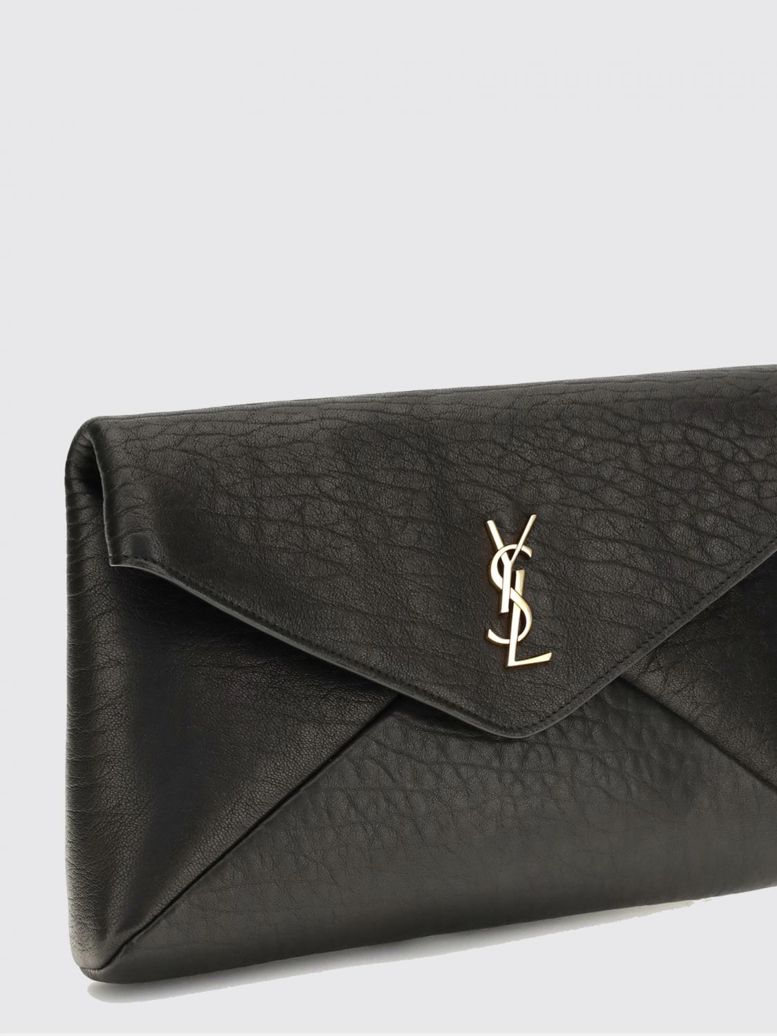 ysl monogram lambskin envelope clutch