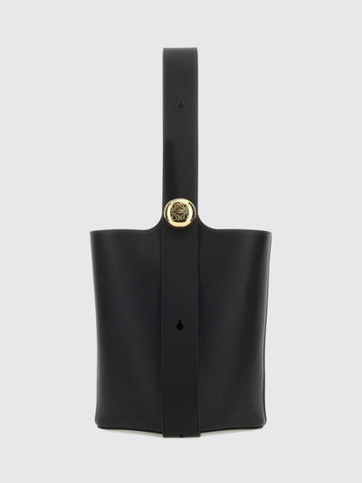pebble calf leather handbag with adjustable handle