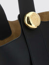 pebble calf leather handbag with adjustable handle