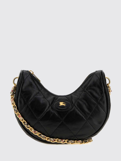 small horseshoe matelassé lambskin shoulder bag with ekd logo