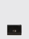 ff monogram wrinkled-effect leather tri-fold wallet