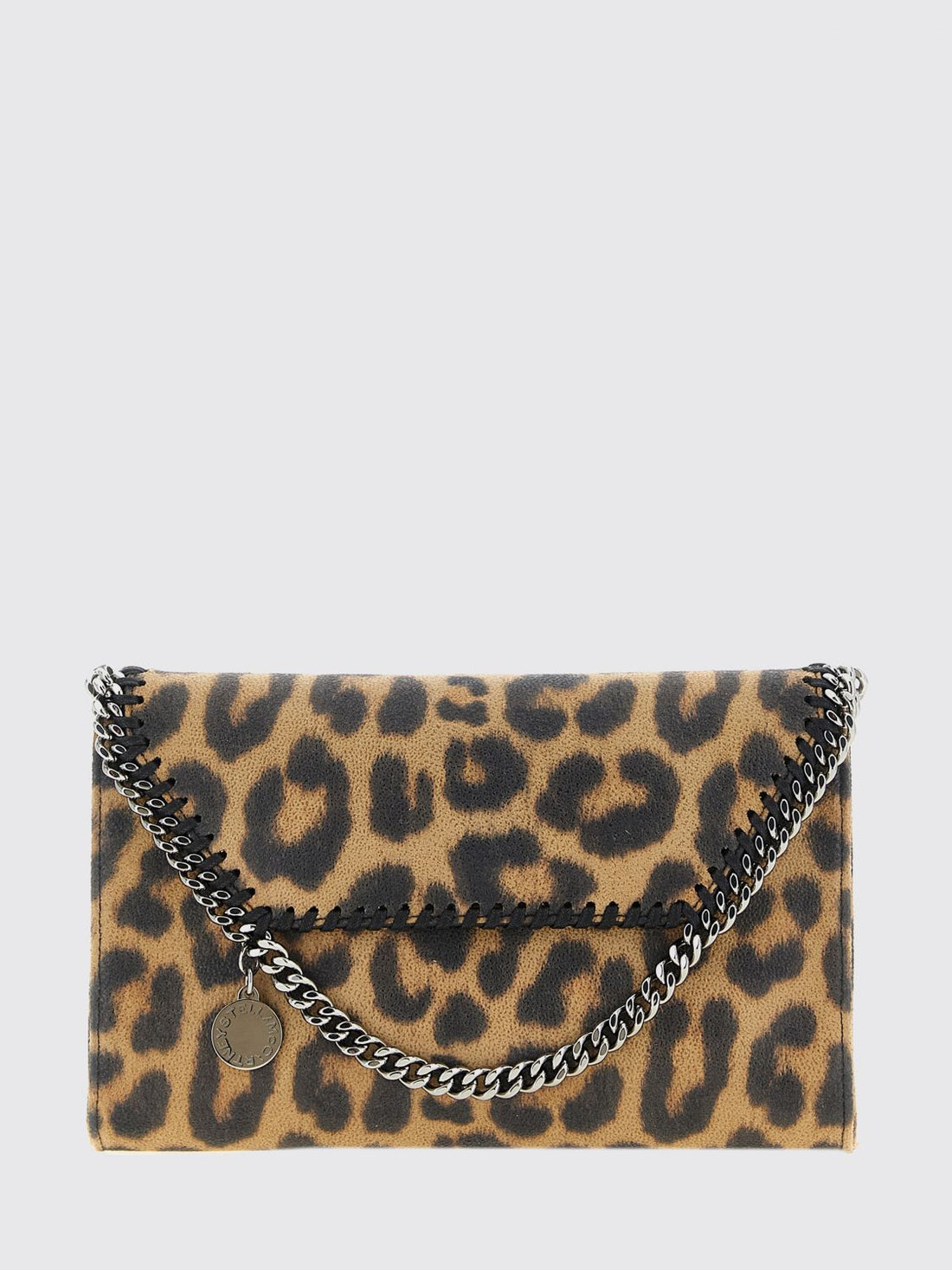 STELLA MCCARTNEY OS falabella animalier faux leather wallet on chain