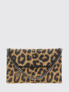 falabella animalier faux leather wallet on chain