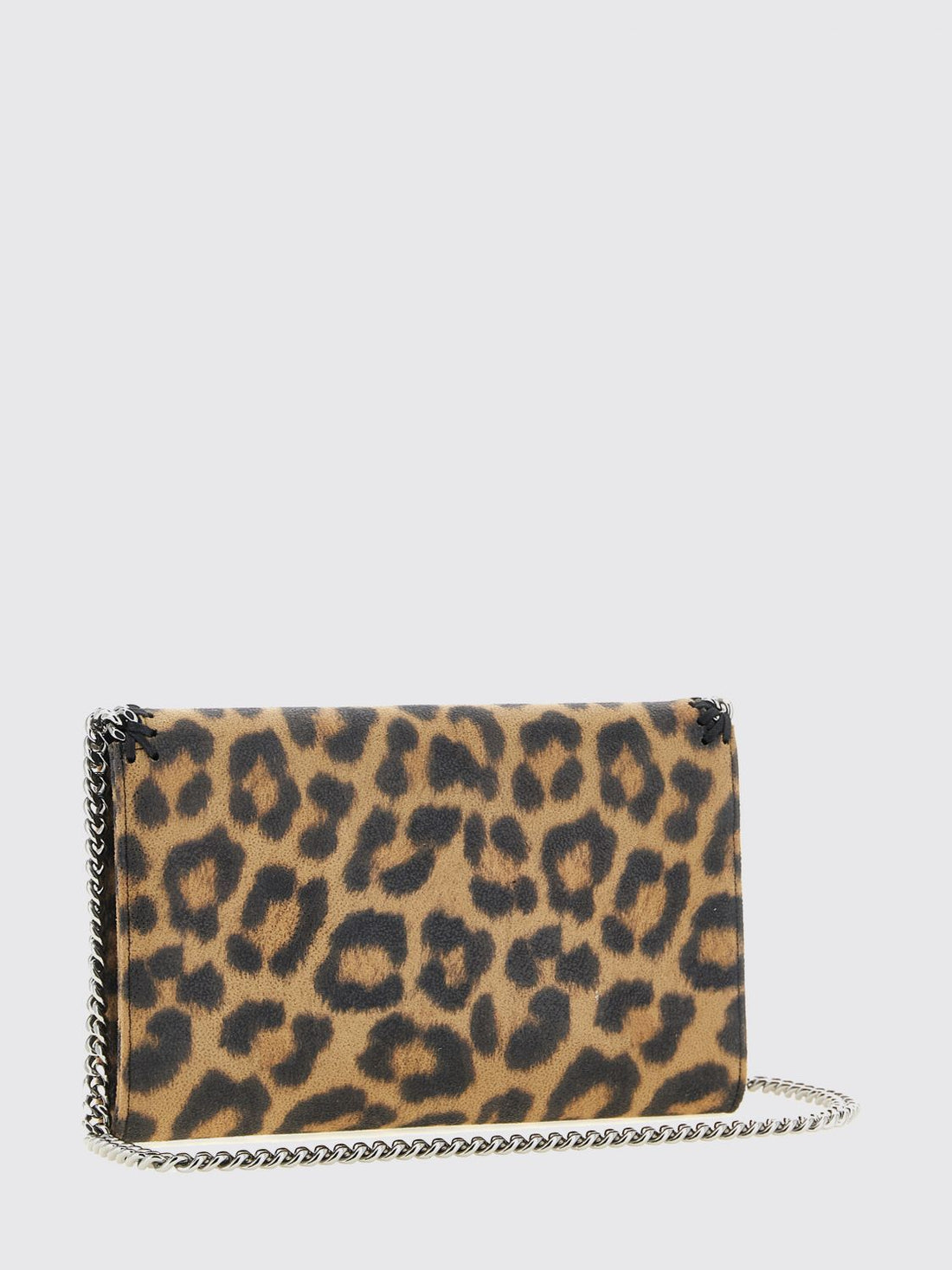 STELLA MCCARTNEY OS falabella animalier faux leather wallet on chain