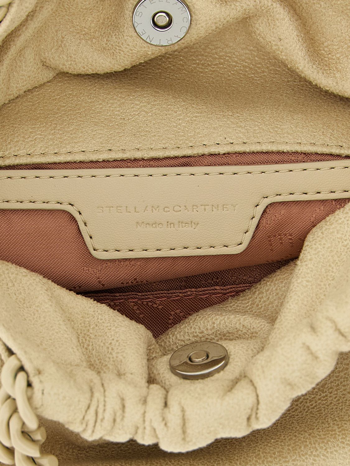 falabella faux suede leather mini handbag