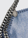 small falabella denim tote bag with chain trim