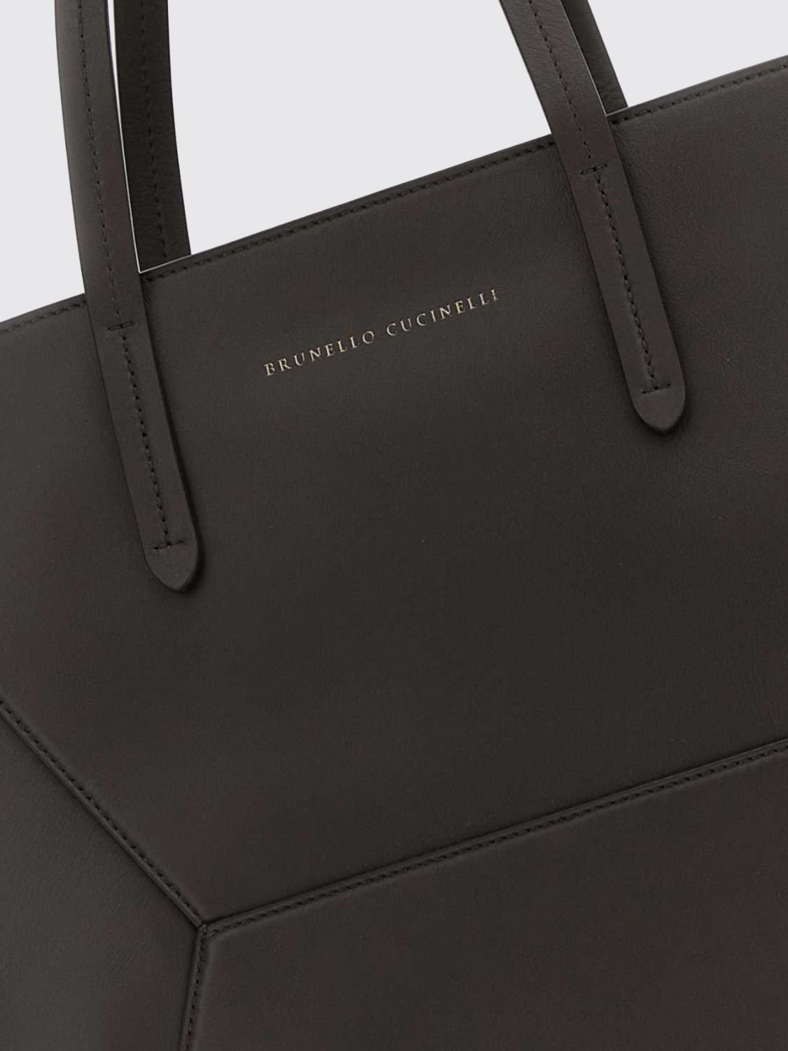 bc duo large calfskin tote bag with pouch