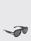 rounded aviator sunglasses in an acetate frame