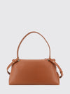 sofia hammered calfskin shoulder bag with gancini clasp