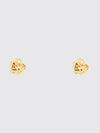 knot stud earrings in gold-plated sterling silver