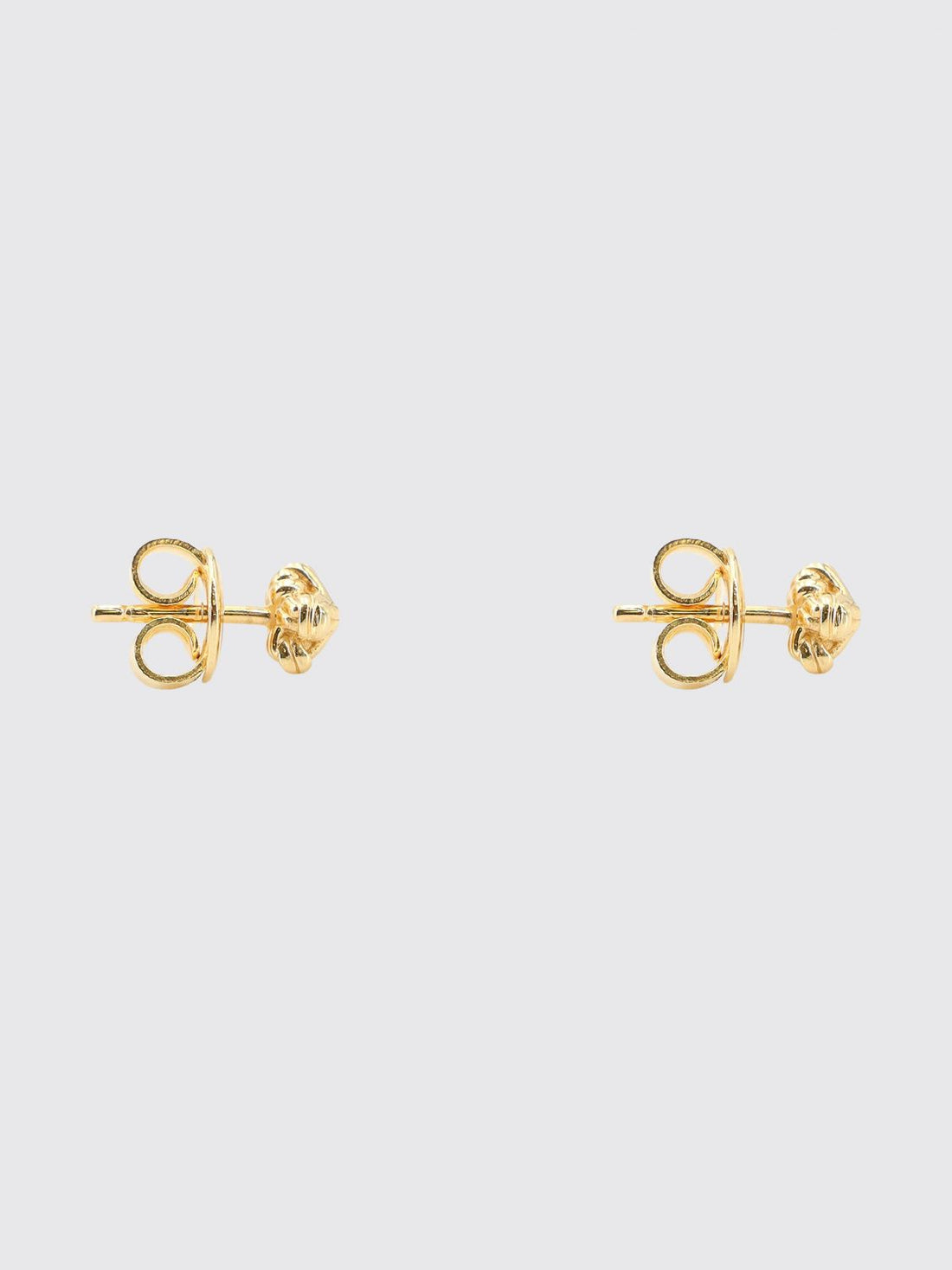 BOTTEGA VENETA OS knot stud earrings in gold-plated sterling silver