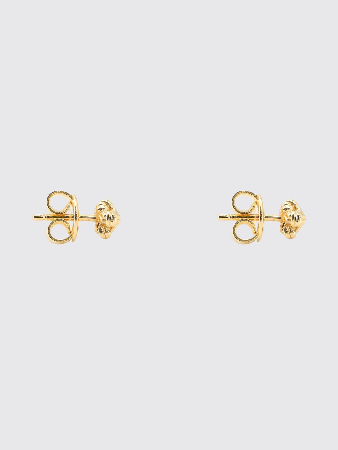 knot stud earrings in gold-plated sterling silver