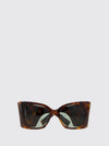 cat-eye tortoiseshell acetate sunglasses with ysl logo