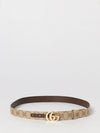 gg marmont leather belt with double g buckle