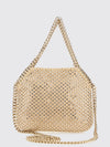 falabella mini tote bag covered in crystals with chain detail