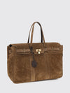 travel explorer suede leather travel bag