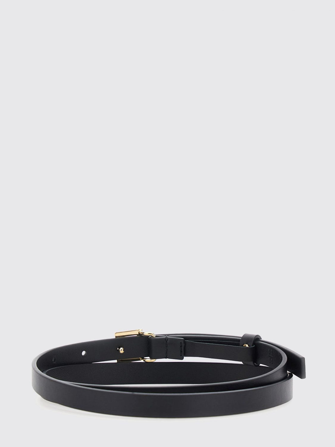FENDI 75 slim calfskin leather belt with ff monogram buckle