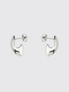 sterling silver drop earrings with butterfly closure