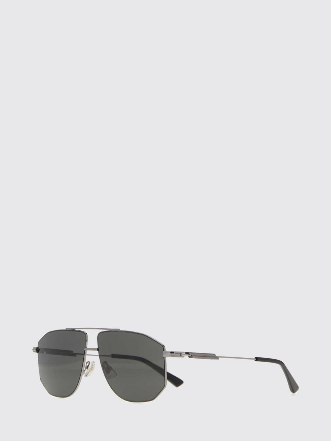 BOTTEGA VENETA OS aviator sunglasses in metal with double bridge