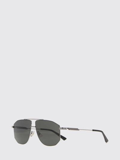 aviator sunglasses in metal with double bridge