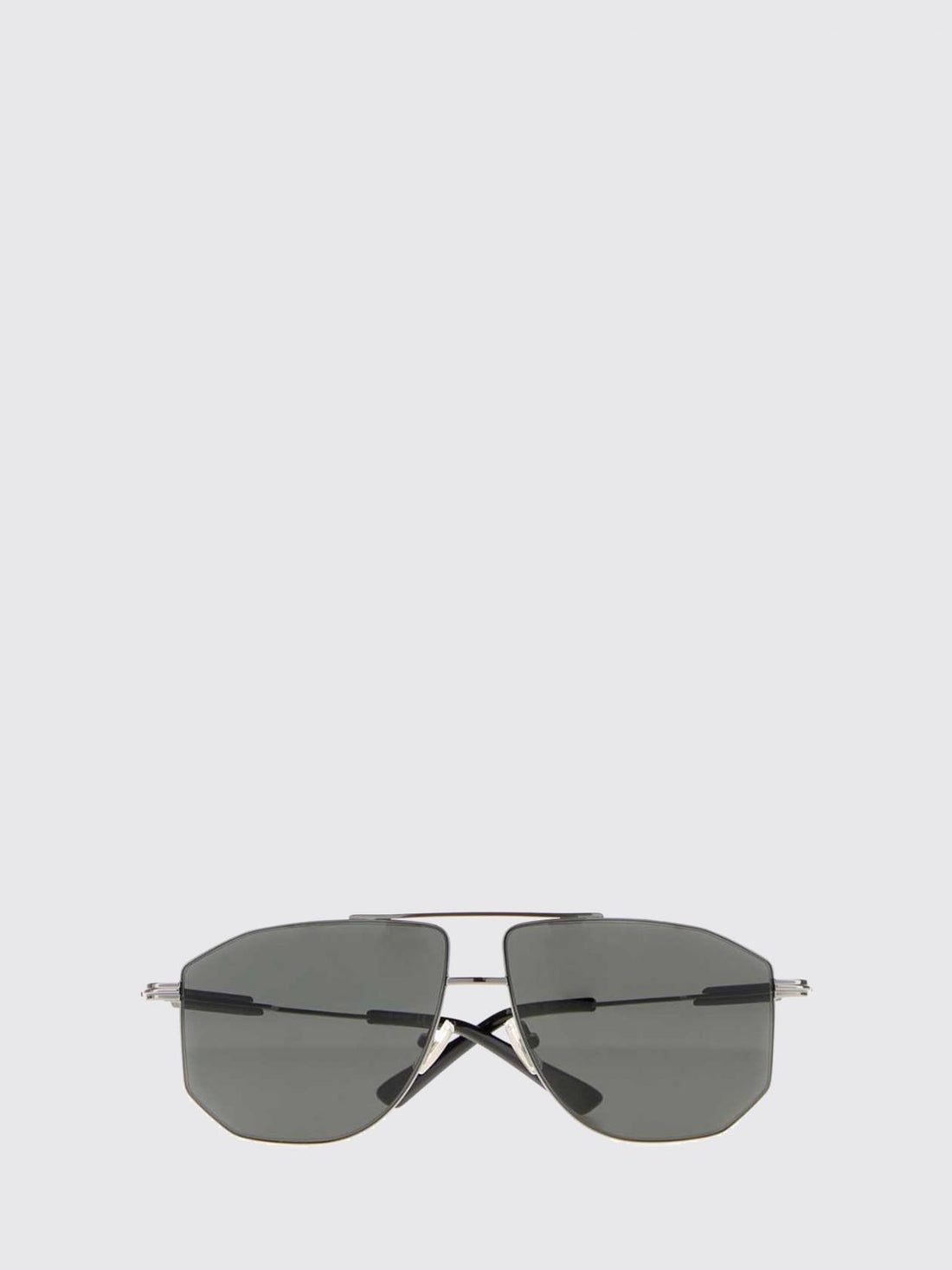 BOTTEGA VENETA OS aviator sunglasses in metal with double bridge