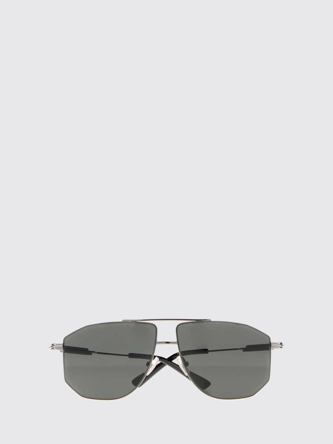 aviator sunglasses in metal with double bridge
