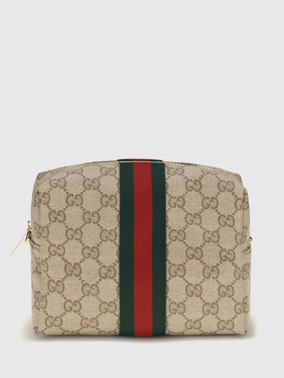 gg monogram jacquard mini shoulder bag with bicolour stripes