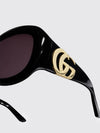 cat-eye sunglasses in tortoiseshell acetate with gg monogram logo