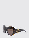 cat-eye sunglasses in tortoiseshell acetate with gg monogram logo