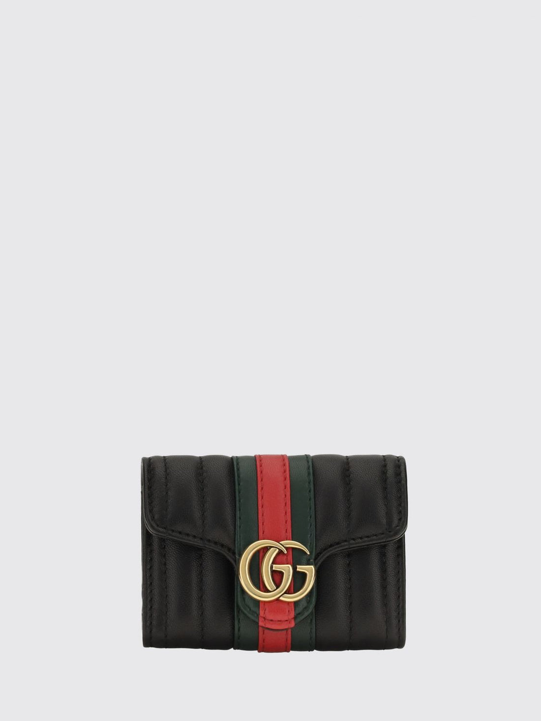 GUCCI OS gg marmont quilted lambskin wallet with logo hardware
