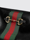 horsebit web calfskin leather mini crossbody bag with horsebit detail