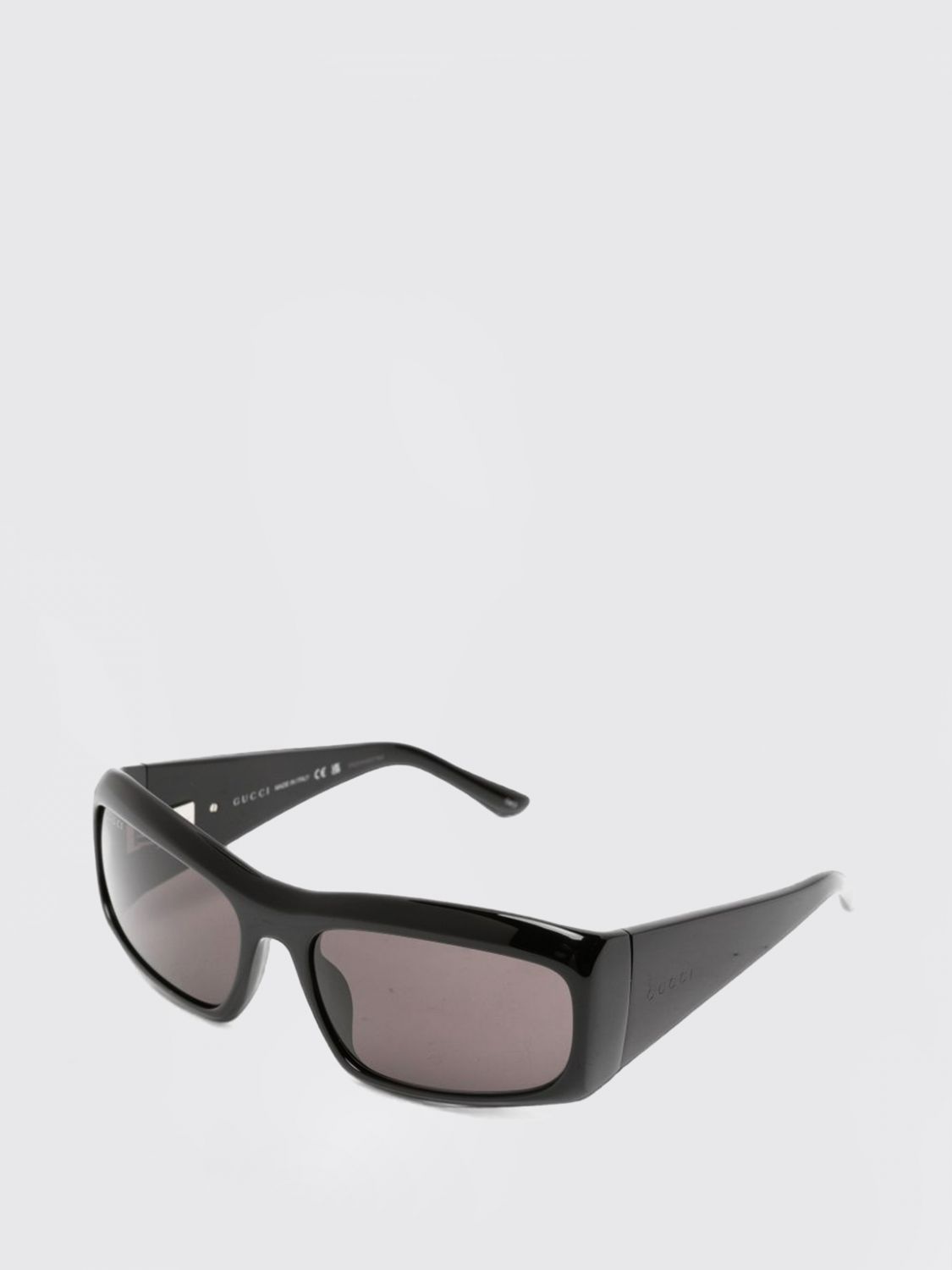 rectangular acetate sunglasses with coloured lenses