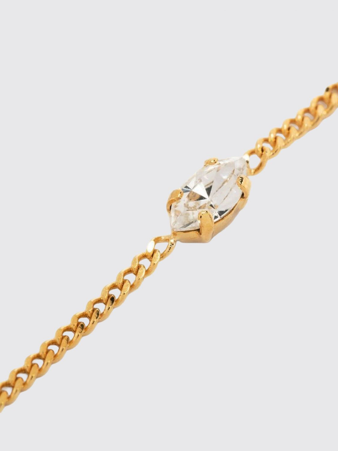 SAINT LAURENT S opyum brass bracelet with ysl monogram and crystals