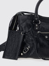 le city studded arena lambskin handbag with shoulder strap