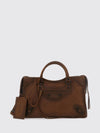 le city studded sheepskin leather handbag with mirror