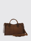 le city studded sheepskin leather handbag with mirror