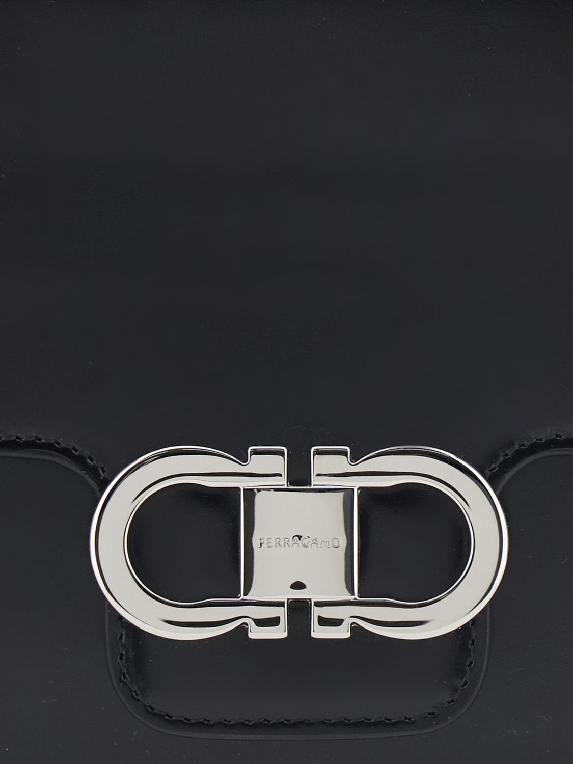double gancini mini calfskin crossbody bag