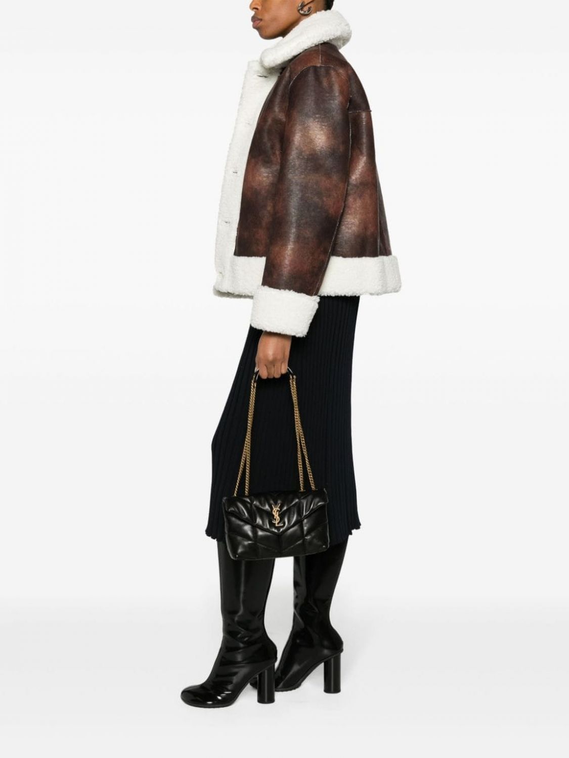puffer matelassé lambskin mini bag with ysl monogram
