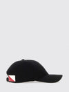 cotton baseball cap with embroidered anagram monogram