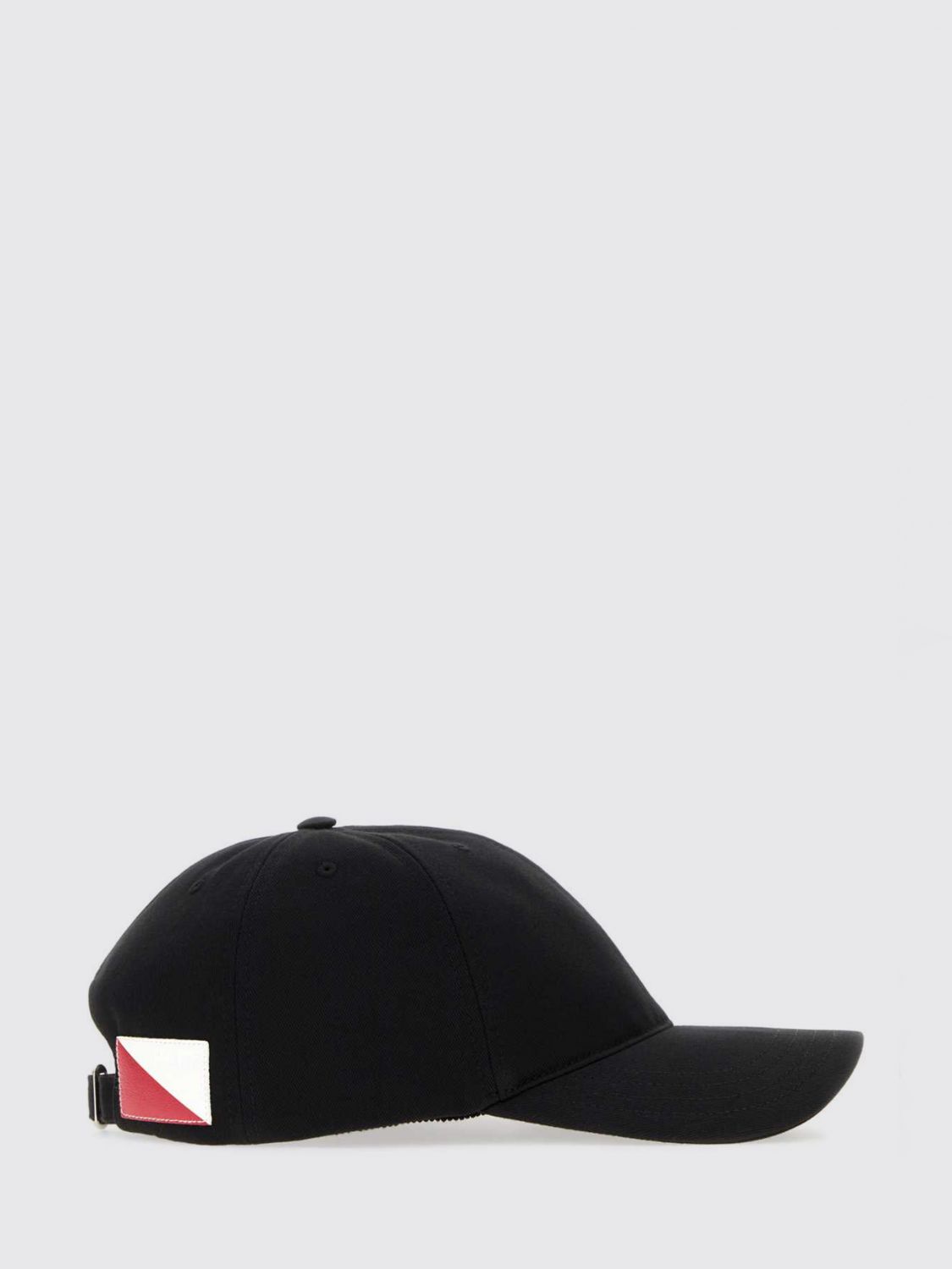 cotton baseball cap with embroidered anagram monogram