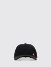 cotton baseball cap with embroidered anagram monogram